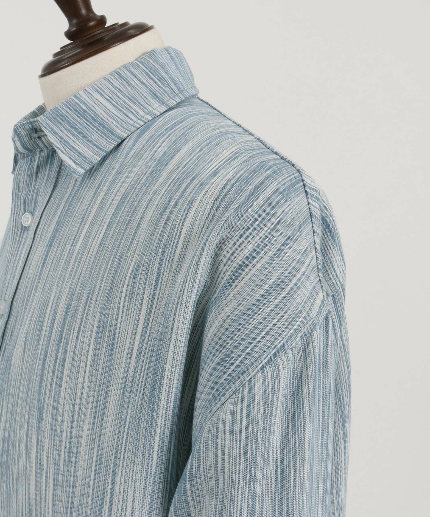 50%OFF【Jih Nunc(ジーヌンク)】コットンリネンランダムストライプ
