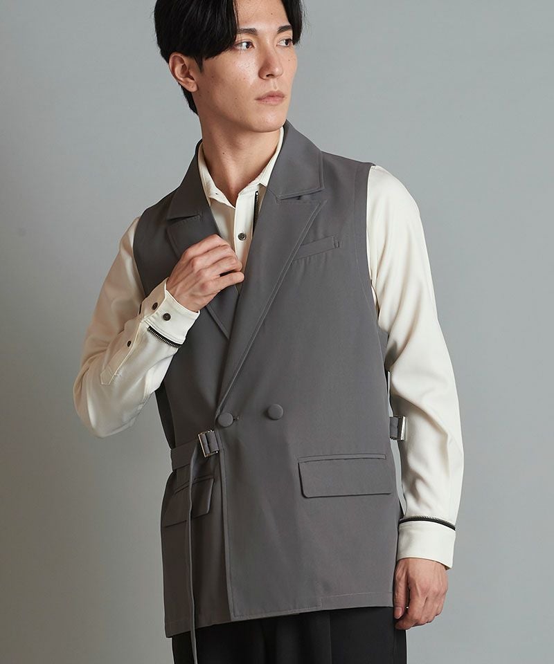 NO ID. ノーアイディー　ジャケット　ベスト　パンツ3ピースセット 70%OFF【NO ID.(ノーアイディー)】2WAYﾍﾞｽﾄ(452006-465V) | CAMBIO