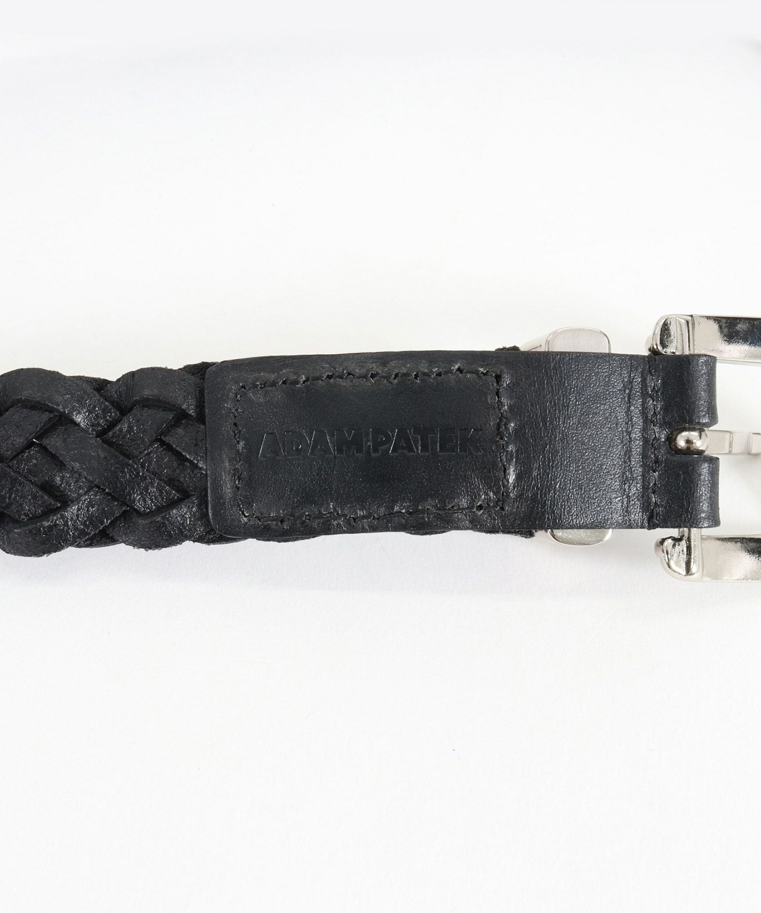ADAM PATEK(アダムパテック)】braided leather belt ベルト(AP2419004