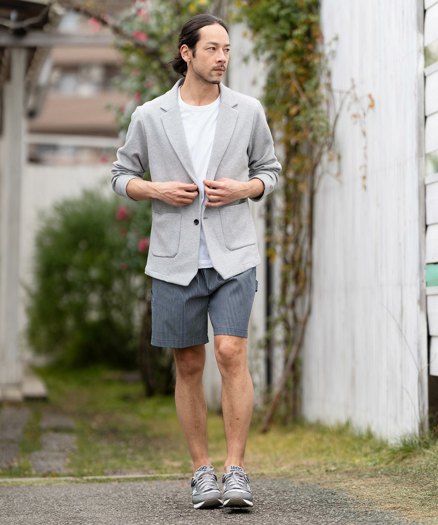 60%OFF【CAMBIO(カンビオ)】ヒッコリーストライプショートパンツ(CMB