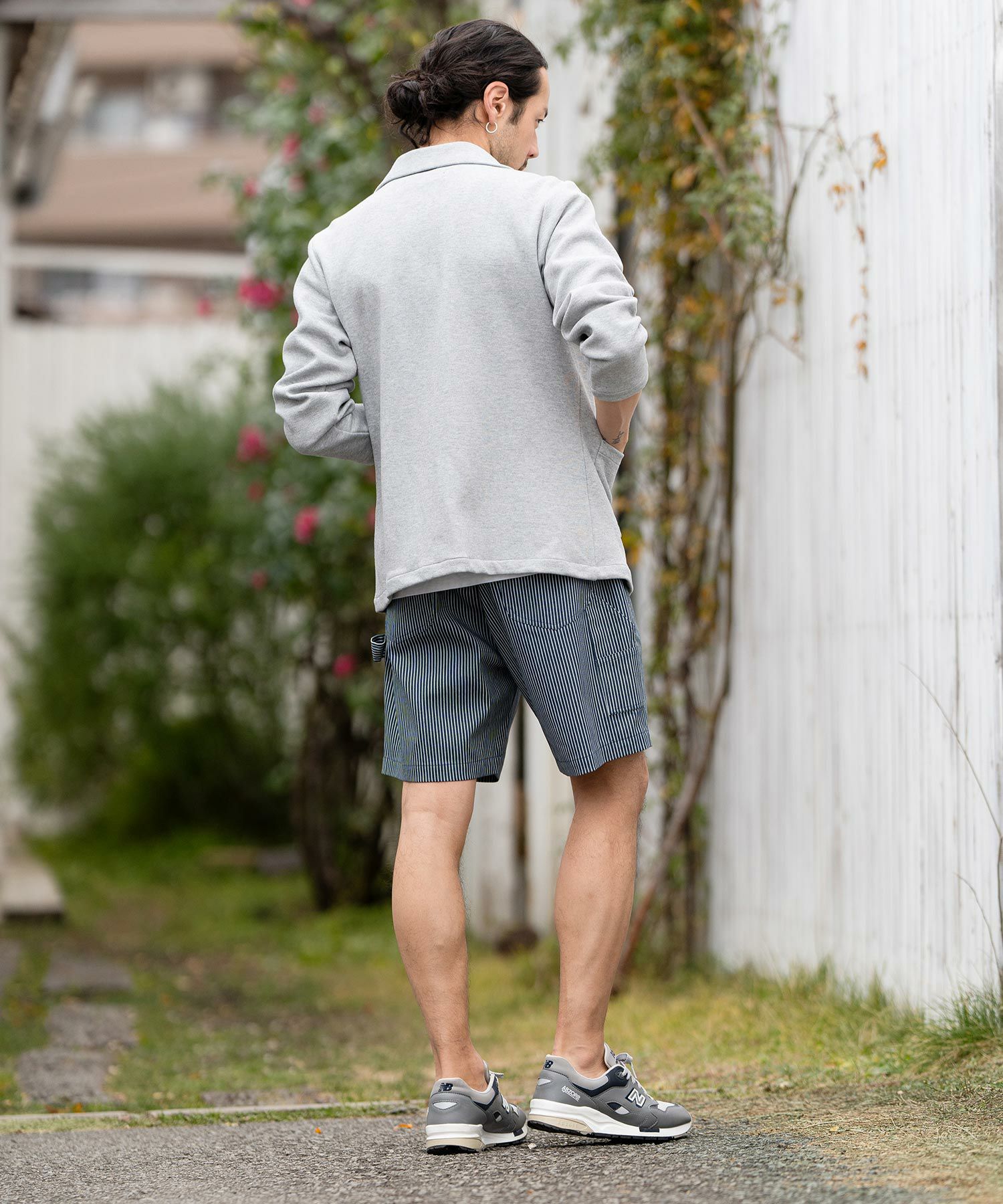 60%OFF【CAMBIO(カンビオ)】ヒッコリーストライプショートパンツ(CMB
