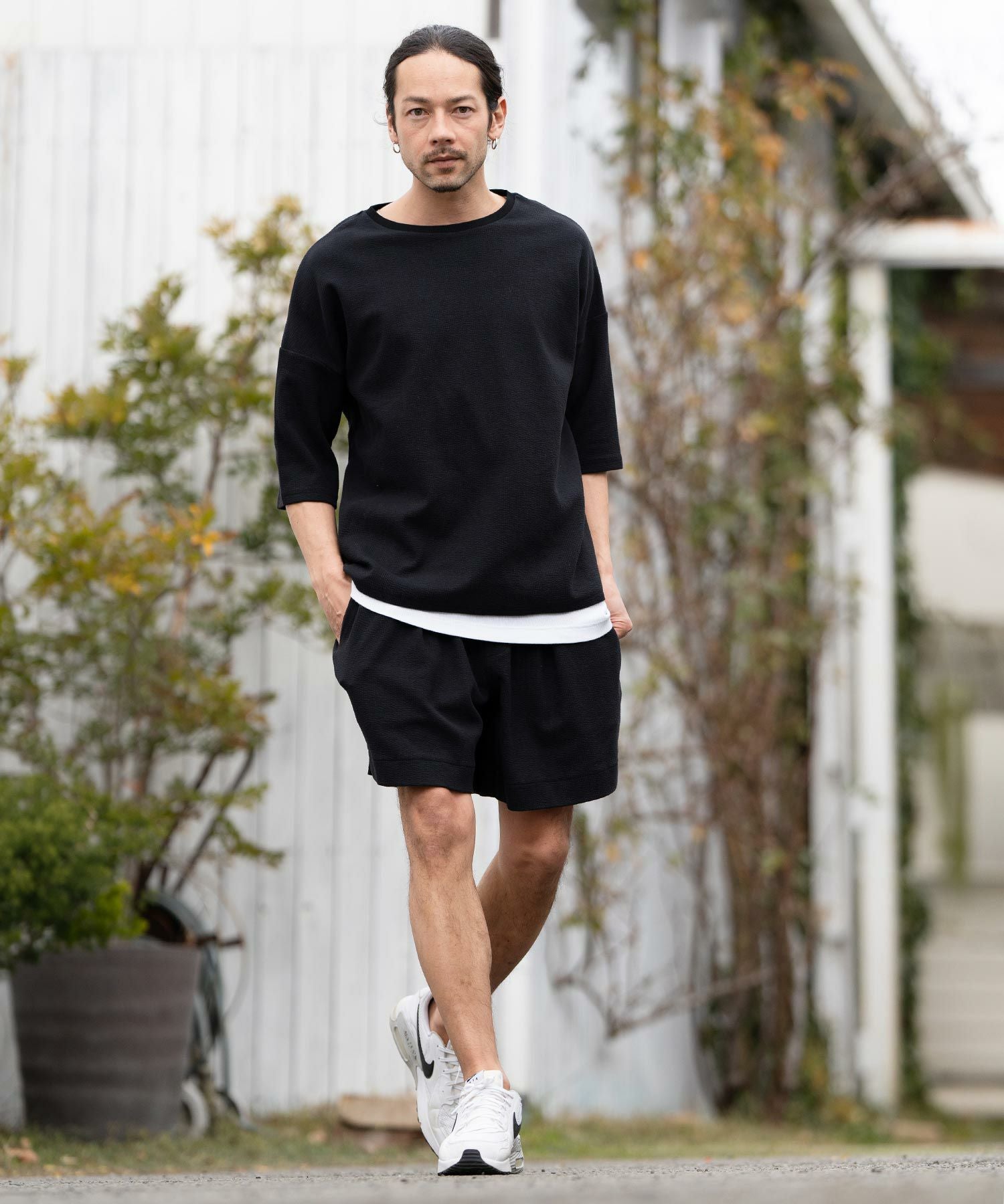 30%OFF【CAMBIO(カンビオ)】シアサッカーイージーショートパンツ(CMB