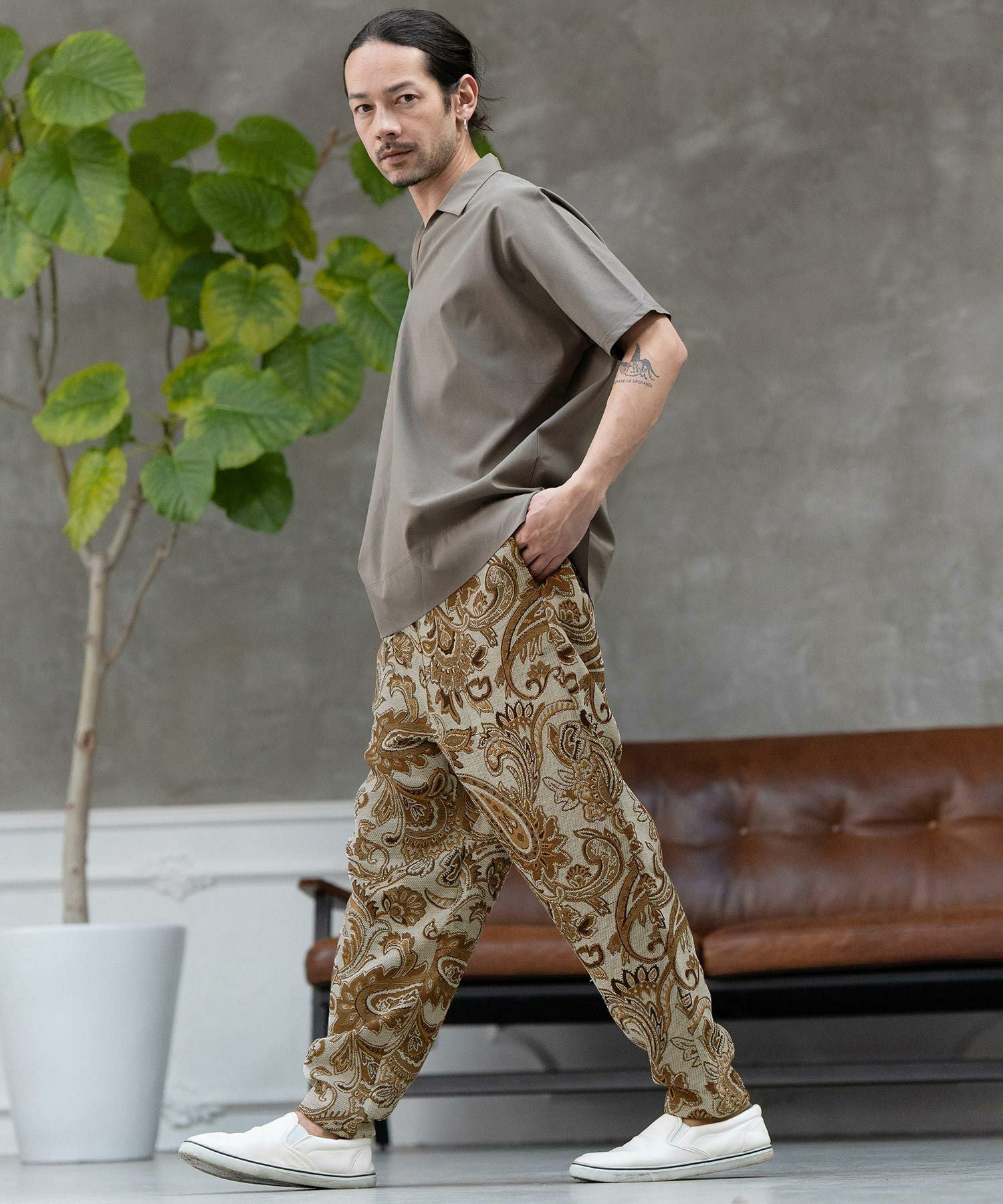 CAMBIO(カンビオ)】Gobelin Balloon Pants バルーンパンツ(CAM24SS-008 CAMBIO(カンビオ)】Gobelin Balloon Pants バルーンパンツ(CAM24SS-008