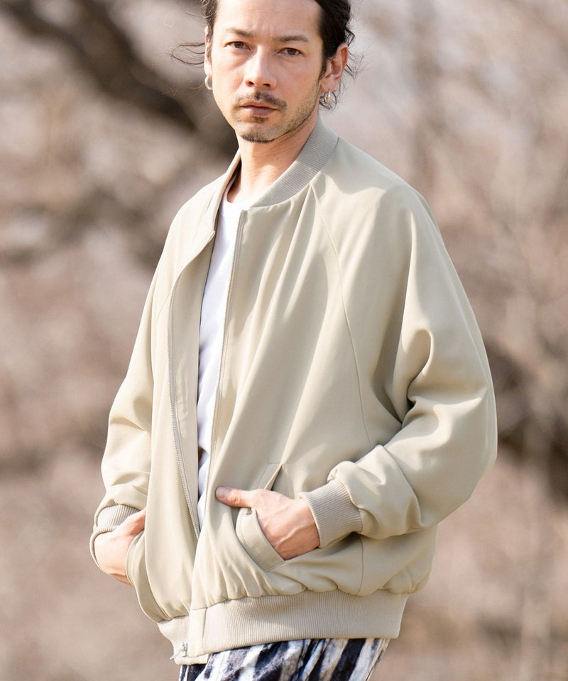 50%OFF【CAMBIO(カンビオ)】ドロップショルダーボンバーブルゾン 