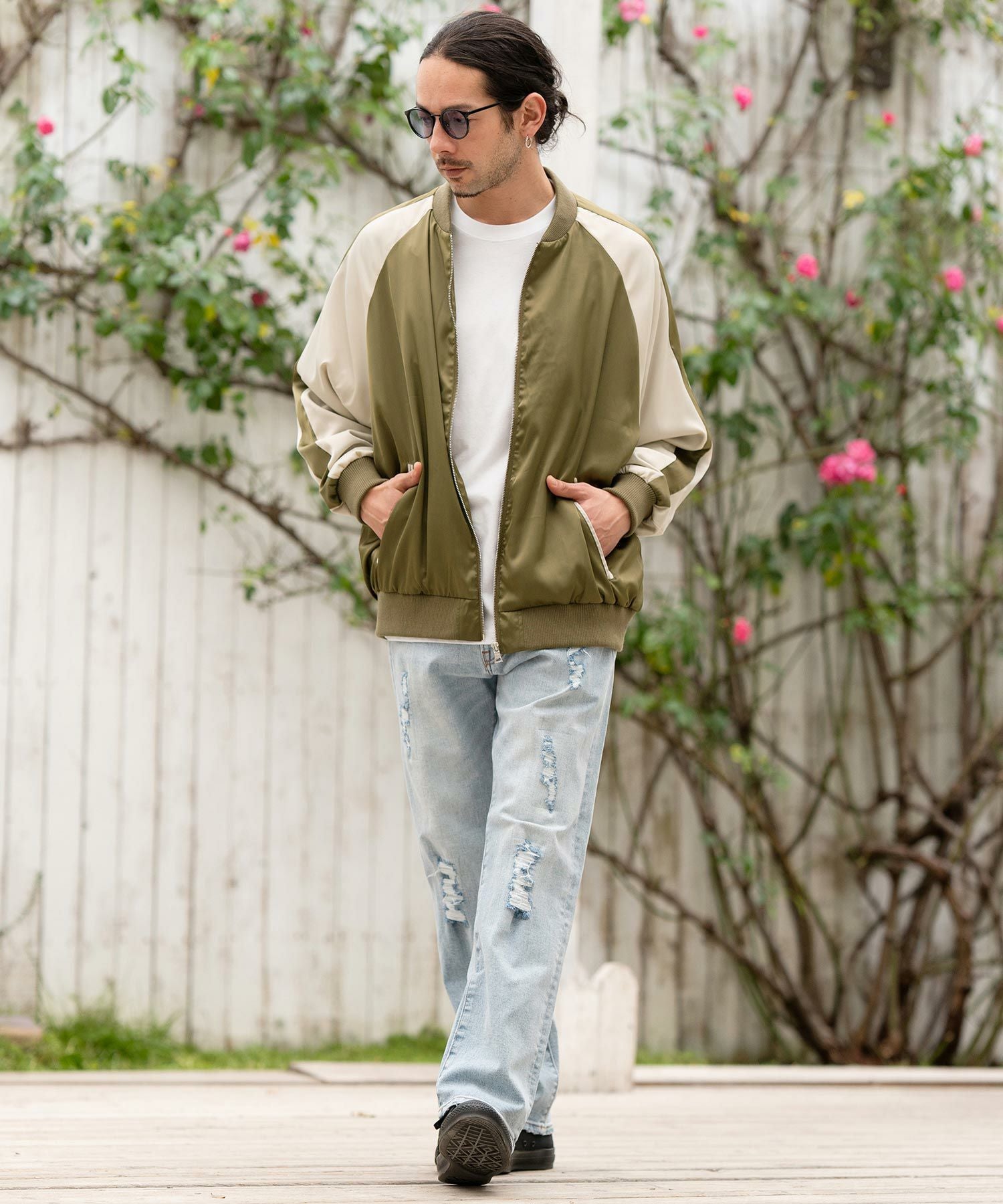 50%OFF【CAMBIO(カンビオ)】 オーバーサイズスカジャン | CAMBIO カンビオ