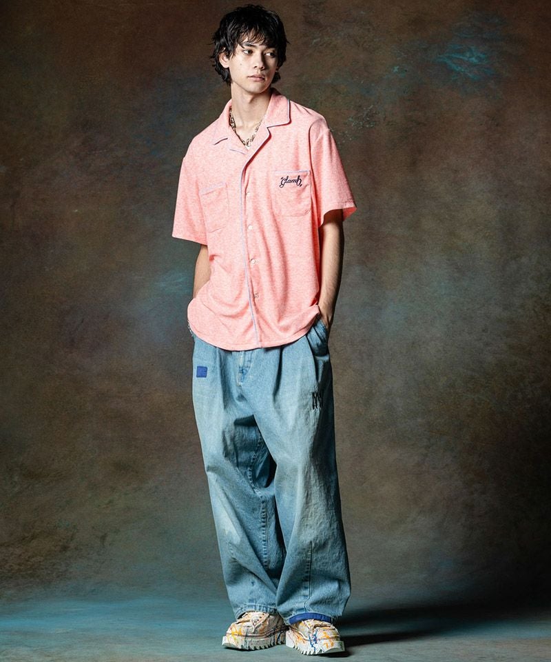 50%OFF【glamb(グラム)】Pile Bowling Shirt パイルボウリングシャツ