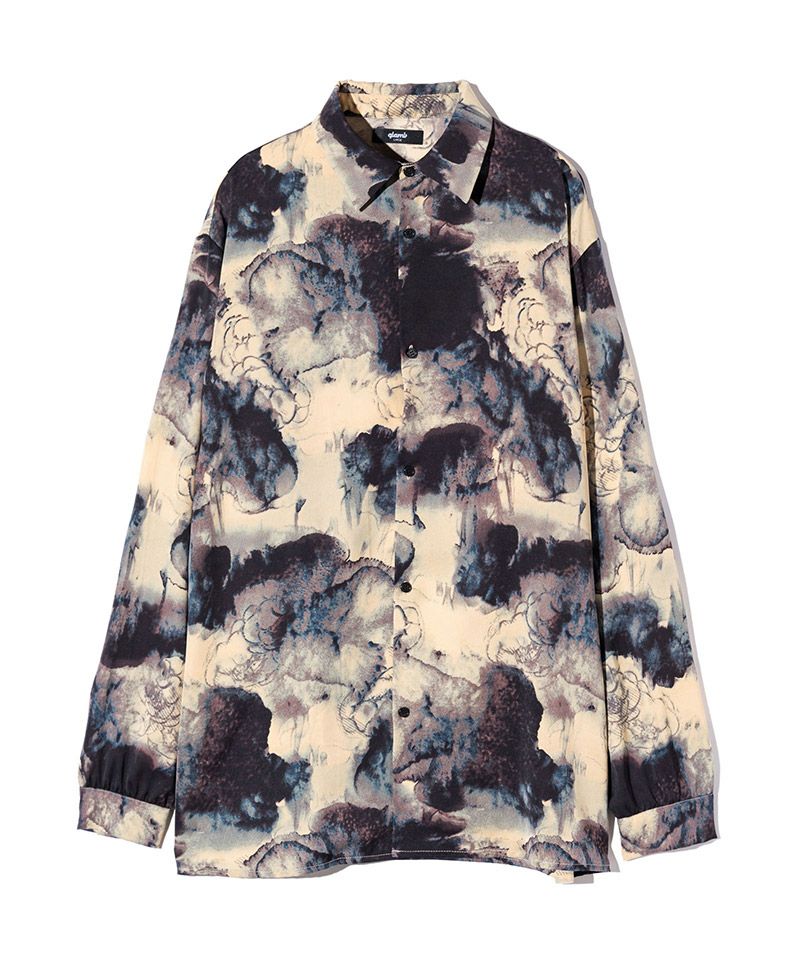 30%OFF【glamb(グラム)】Abstract Galaxy Shirt アブストラクト