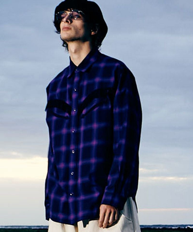30%OFF【glamb(グラム)】Western Check Shirt ウエスタンチェック