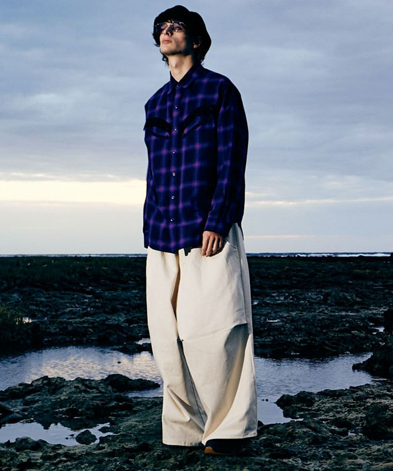 30%OFF【glamb(グラム)】Western Check Shirt ウエスタンチェック