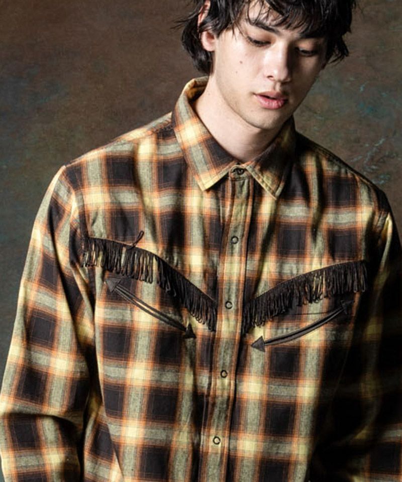 30%OFF【glamb(グラム)】Western Check Shirt ウエスタンチェック