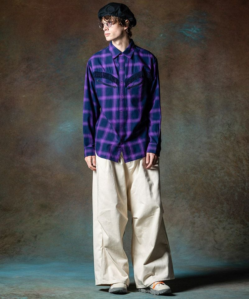 30%OFF【glamb(グラム)】Western Check Shirt ウエスタンチェック
