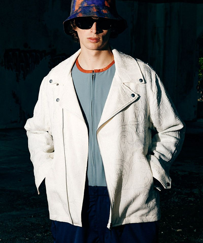 30%OFF【glamb(グラム)】Paisley Summer Riders Jacket ペイズリー