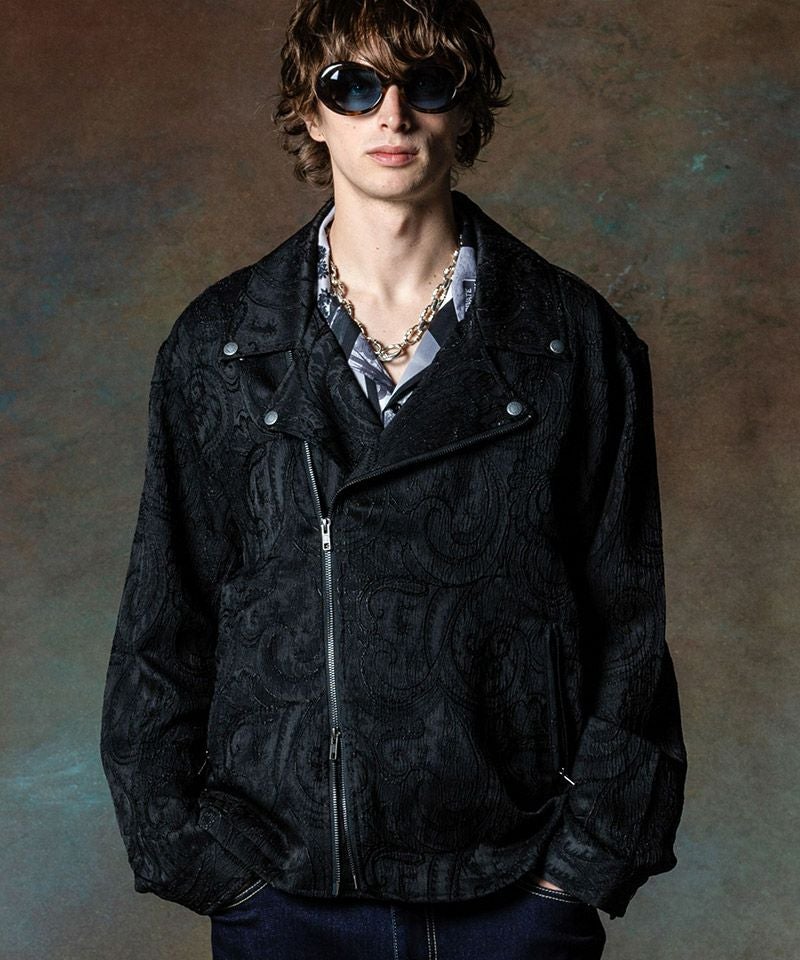 30%OFF【glamb(グラム)】Paisley Summer Riders Jacket ペイズリー