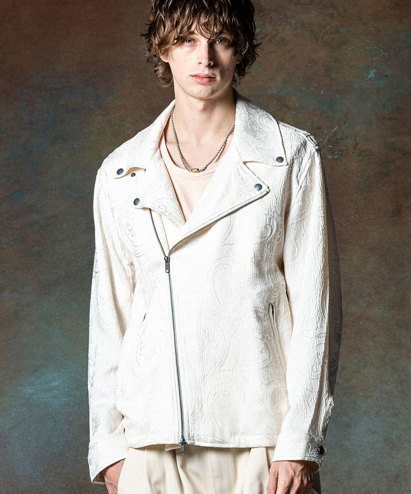 30%OFF【glamb(グラム)】Paisley Summer Riders Jacket ペイズリー