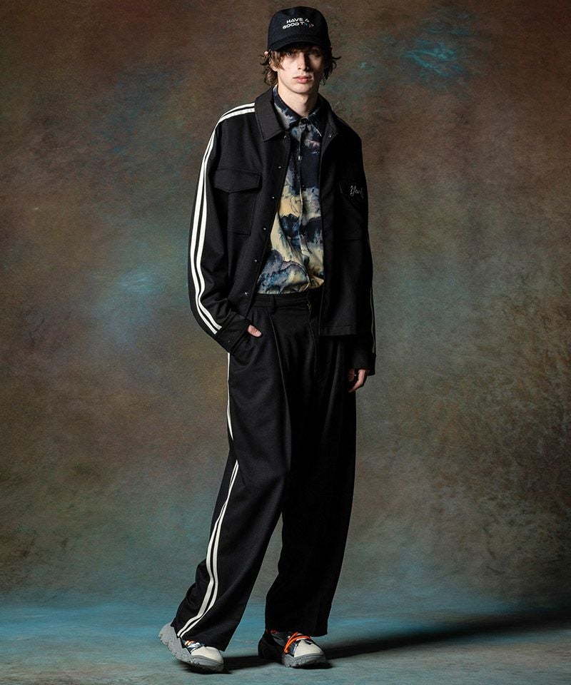 30%OFF【glamb(グラム)】Line Jersey Shirt ラインジャージシャツ