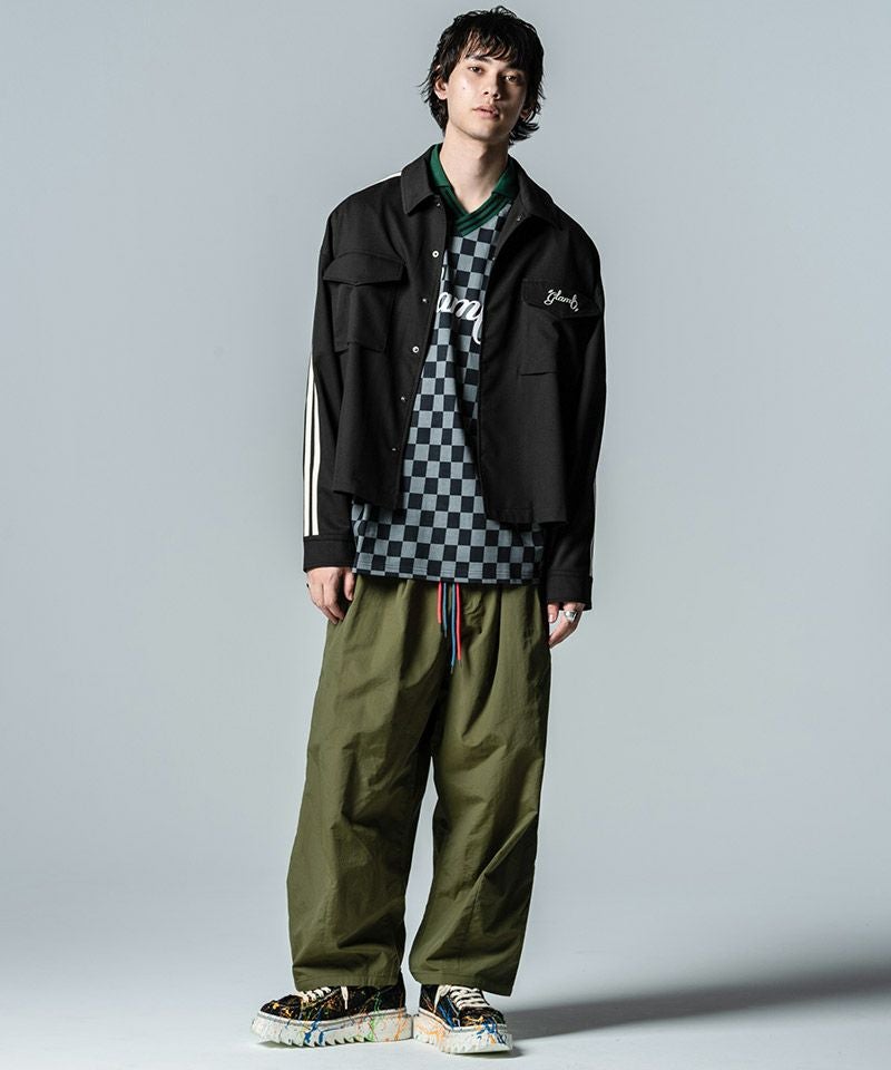 30%OFF【glamb(グラム)】Line Jersey Shirt ラインジャージシャツ 