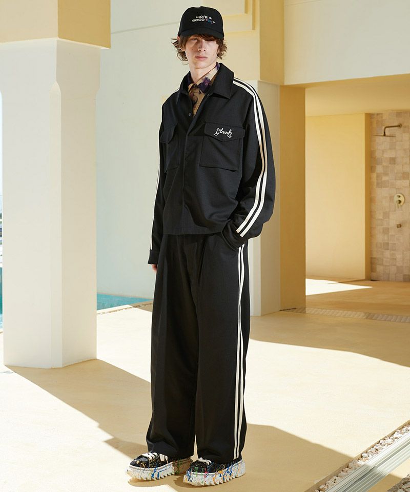 30%OFF【glamb(グラム)】Line Jersey Shirt Set Up ラインジャージ 30%OFF【glamb(グラム)】Line Jersey Shirt Set Up ラインジャージ
