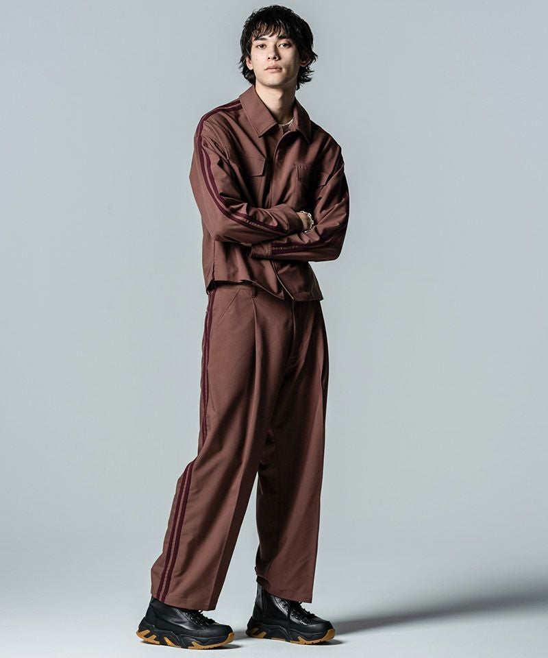 30%OFF【glamb(グラム)】Line Jersey Shirt Set Up ラインジャージ
