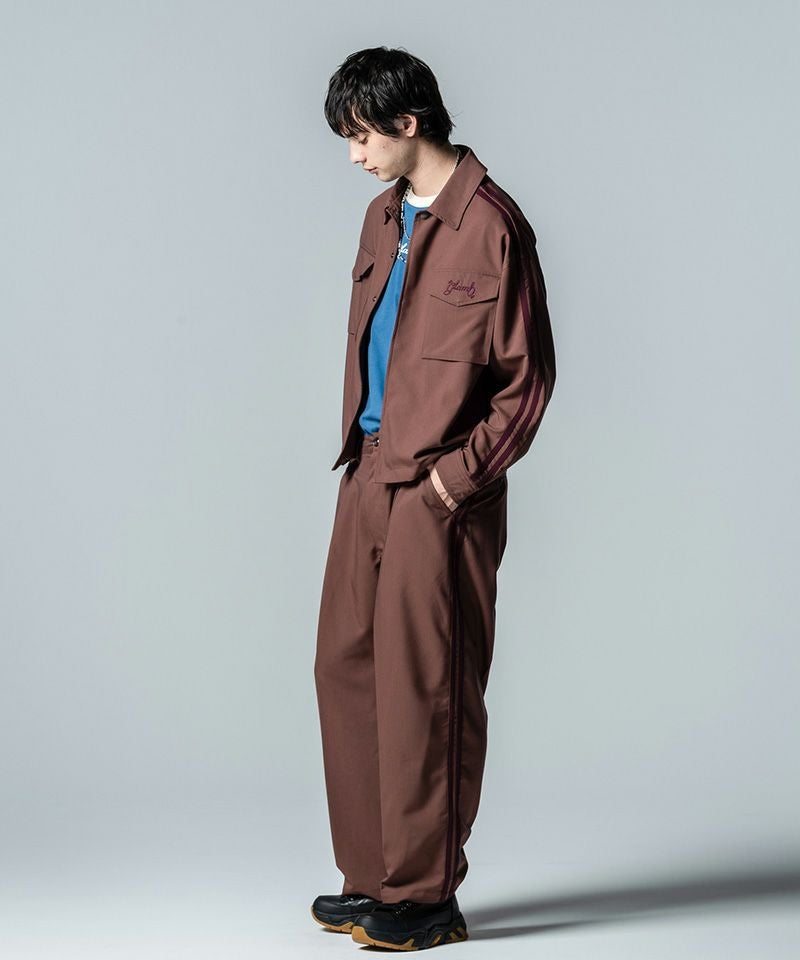 30%OFF【glamb(グラム)】Line Jersey Shirt Set Up ラインジャージ