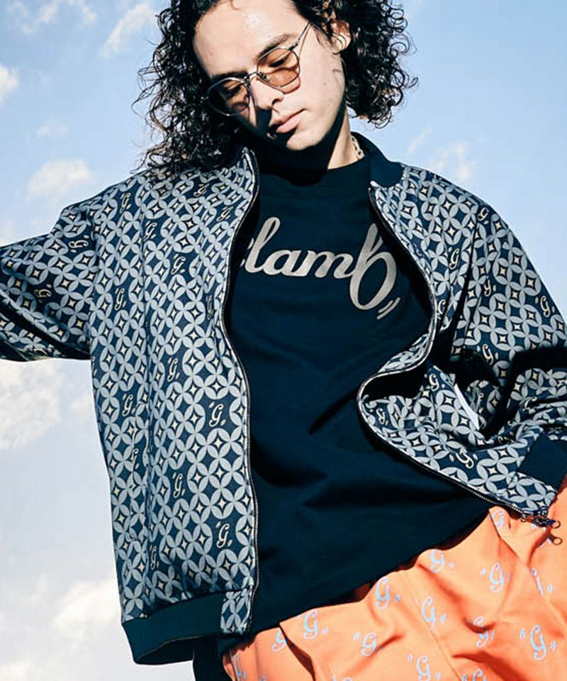50%OFF【glamb(グラム)】Glitter Monogram Jersey グリッター 