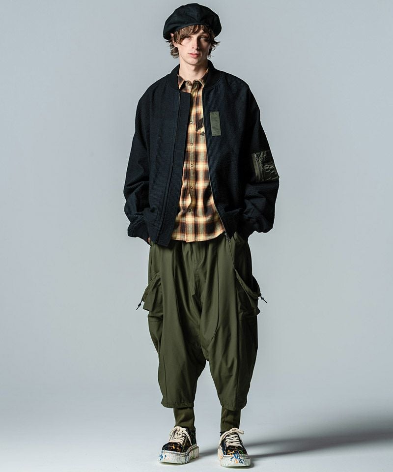 50%OFF【glamb(グラム)】Seersucker Summer MA-1 シアサッカーサマーMA