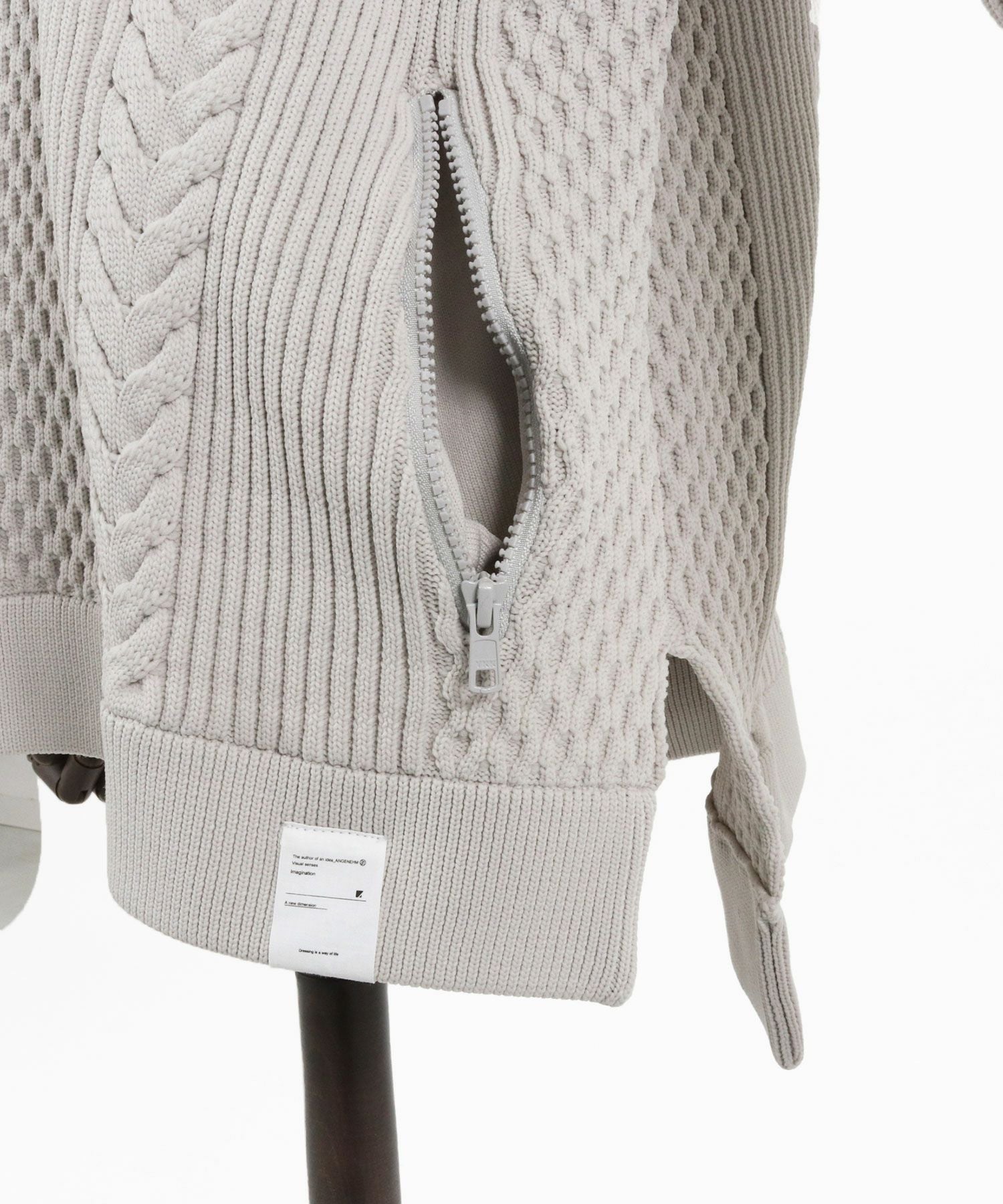 50%OFF【ANGENEHM(アンゲネーム)】Light yarn cable stitch short