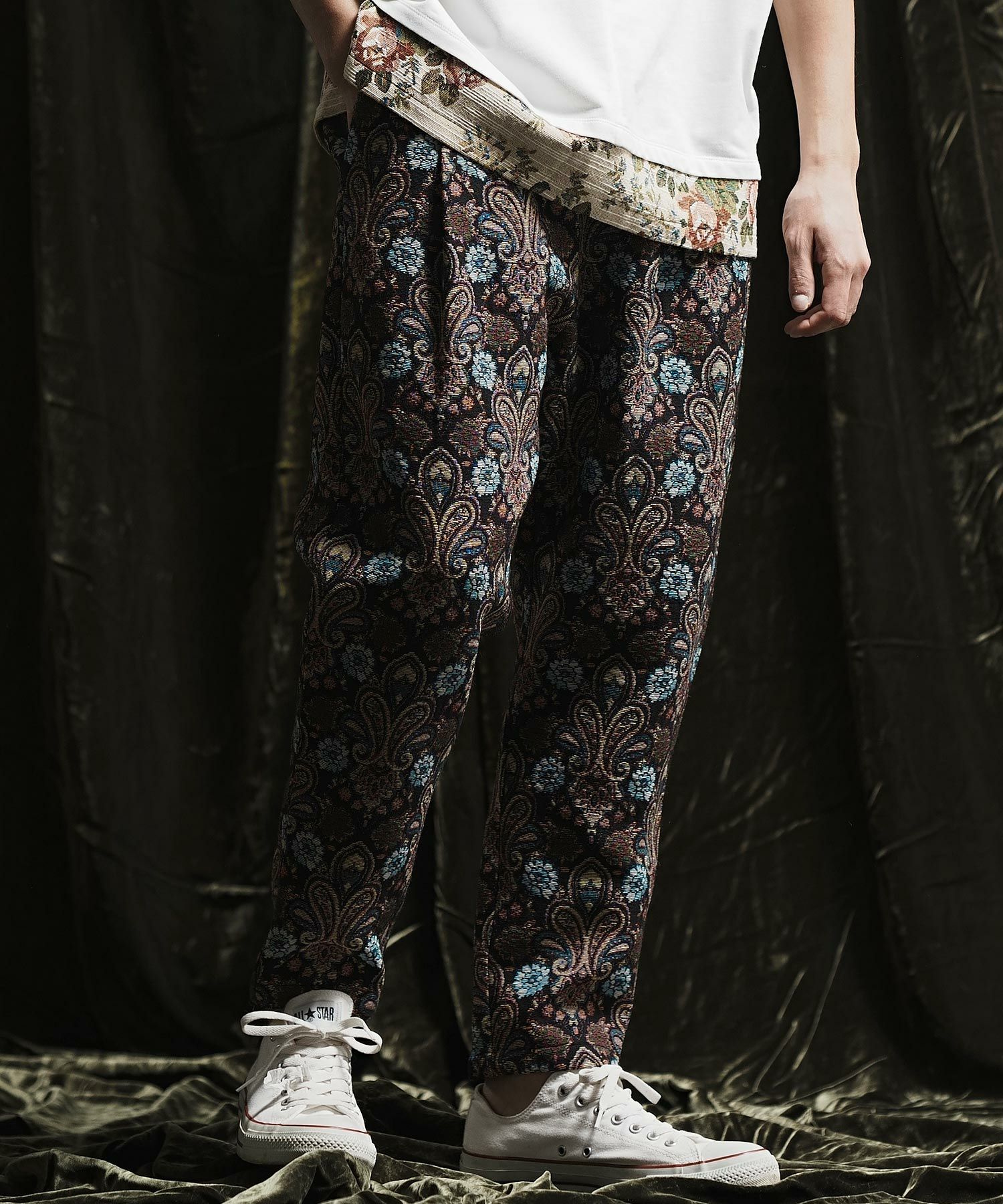 80's 〜 ヴィンテージ オリジナル ゴブラン織り ベルベットコーズパンツ 50%OFF【ANGENEHM(アンゲネーム)】 Gobelin tapestry pants