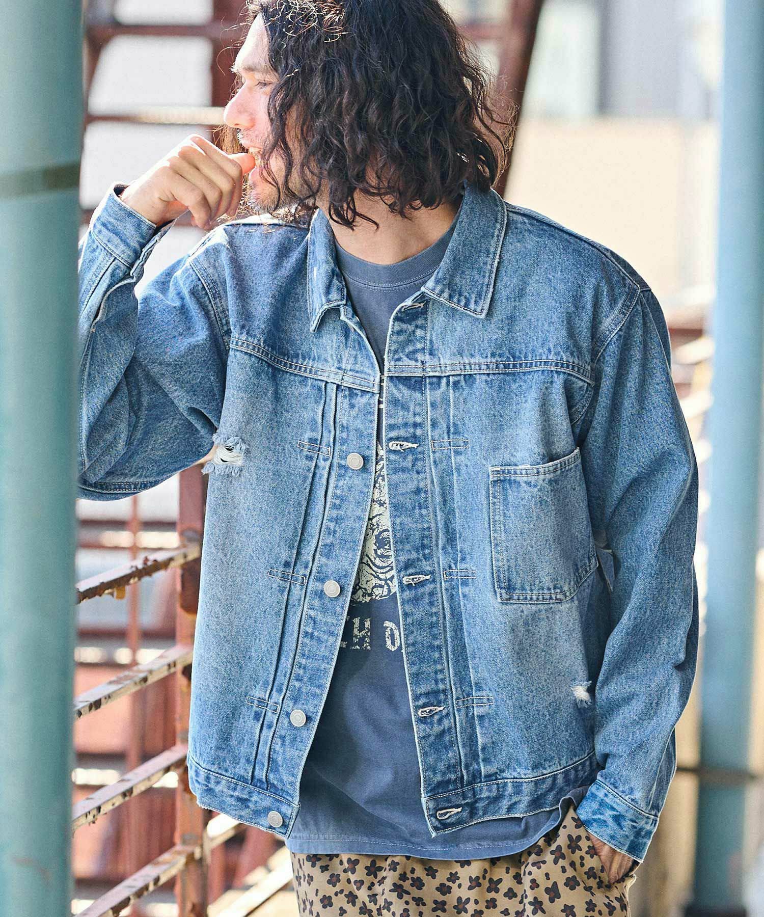 カンビオ　Cambio デニムジャケット カバーオール　sizeS CAMBIO(カンビオ)】ラグランスリーブデニムカバーオール(CMB-R0149