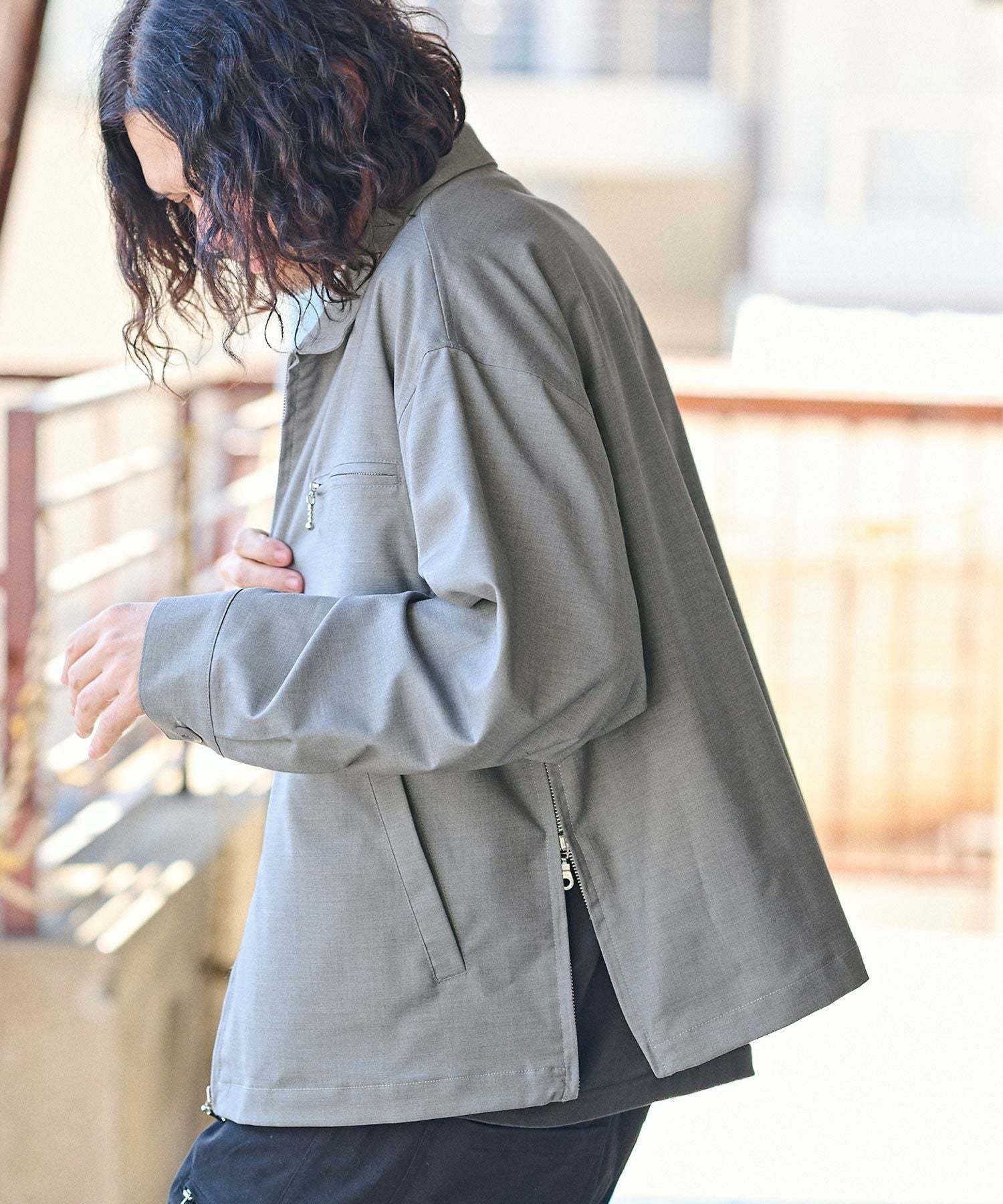 50%OFF【CAMBIO(カンビオ)】裏レオパード柄スイングトップジャケット