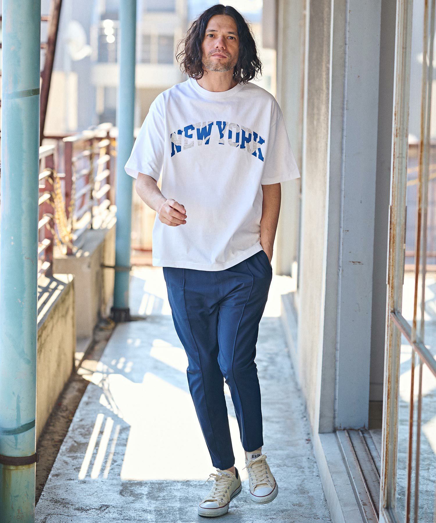 50%OFF【CAMBIO(カンビオ)】ビッグシルエットプリントTシャツ（NEW