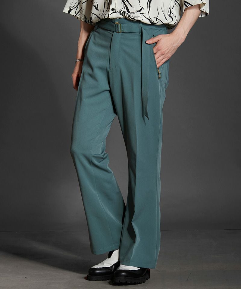 60%OFF【NO ID.(ノーアイディー)】ベルテッドZIPフレアPT パンツ(854006-725P 60%OFF【NO ID.(ノーアイディー)】ベルテッドZIPフレアPT パンツ(854006-725P