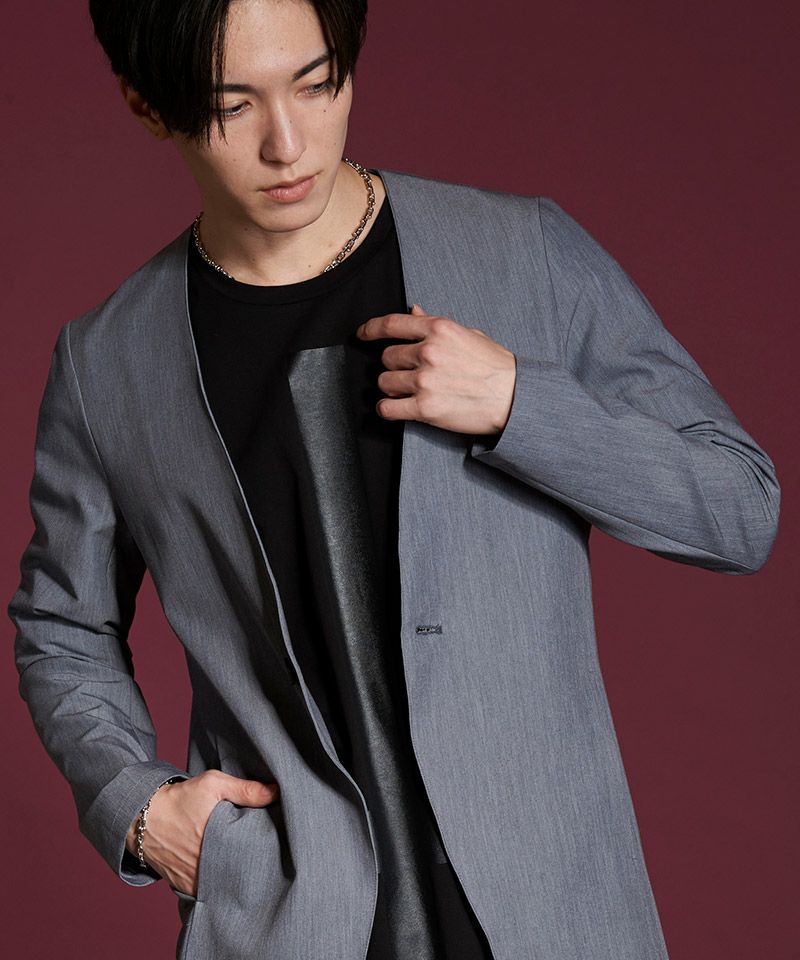 no id. black スパンコール ジャケット 50%OFF【NO ID.(ノーアイディー)】ﾉｰｶﾗｰ1B-JKT ジャケット(454006-733J