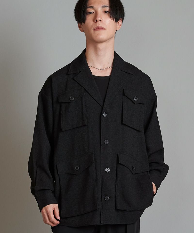 60%OFF【NO ID.(ノーアイディー)】 ｻﾌｧﾘBIG-SH シャツ(854006-728S