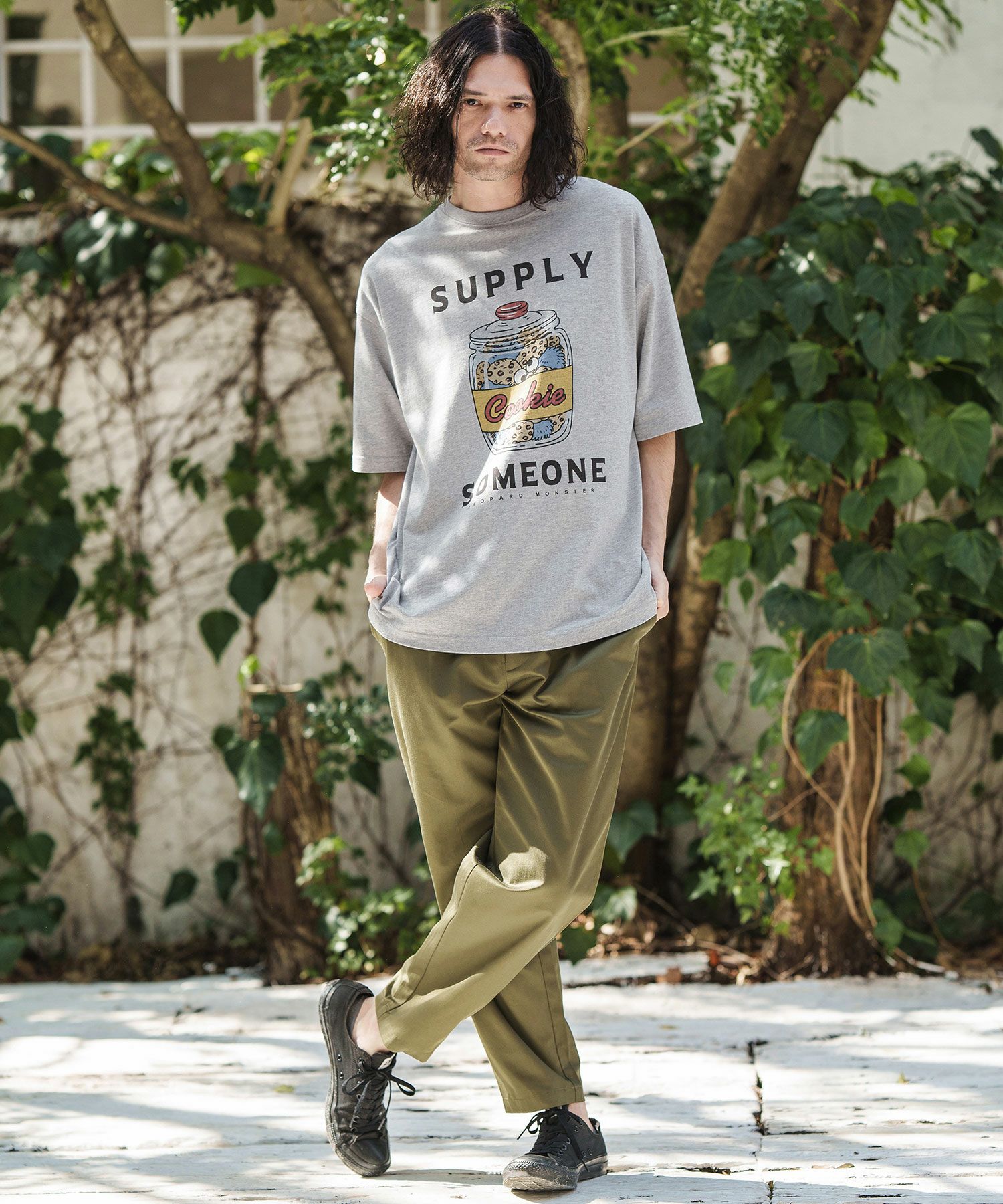 CAMBIO(カンビオ)】ビッグシルエットプリントTシャツ（Supply Someone
