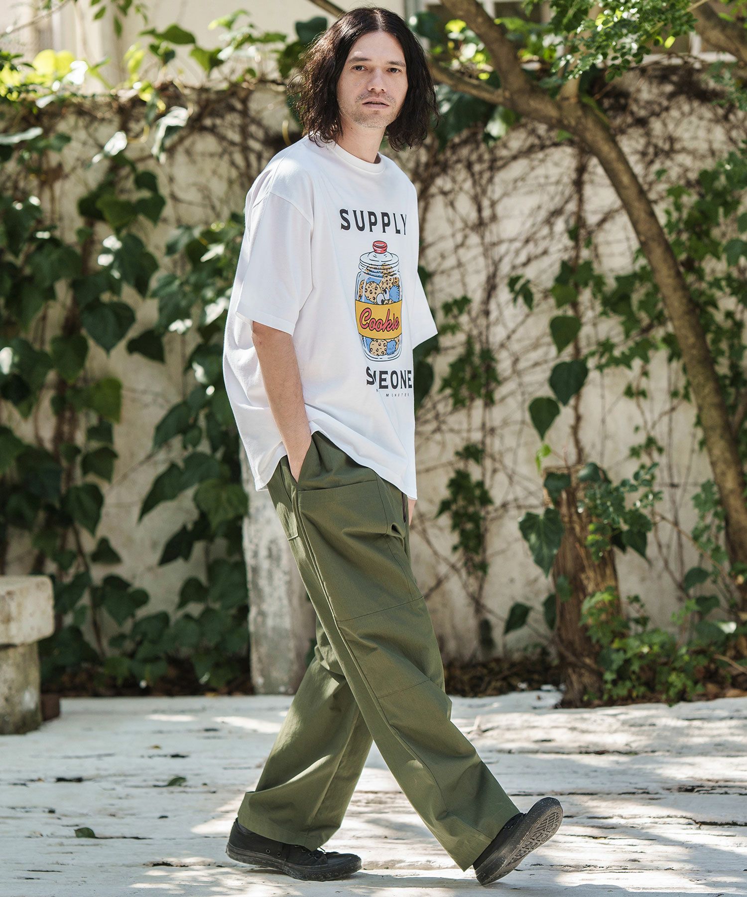 CAMBIO(カンビオ)】ビッグシルエットプリントTシャツ（Supply Someone