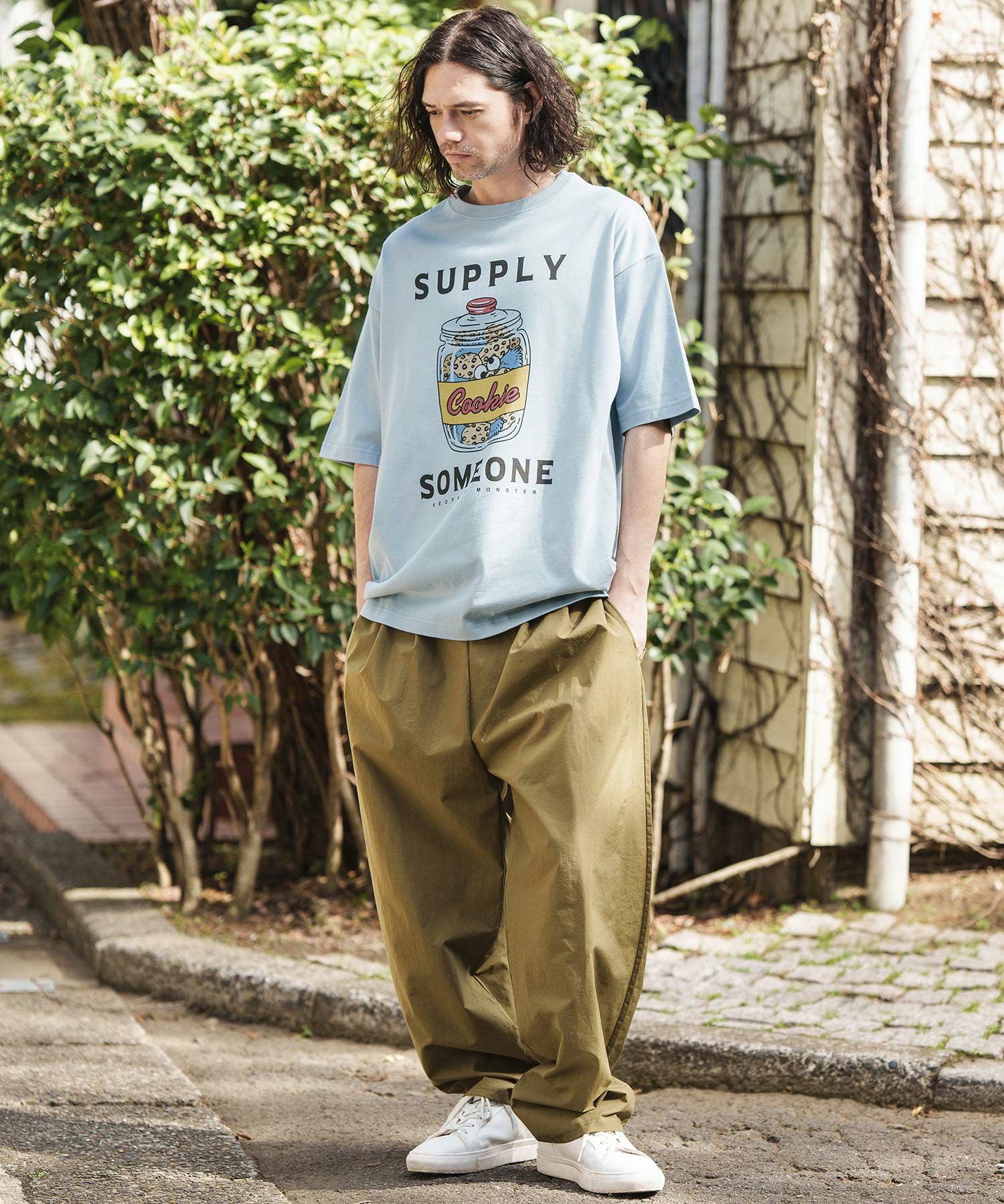 CAMBIO(カンビオ)】ビッグシルエットプリントTシャツ（Supply Someone
