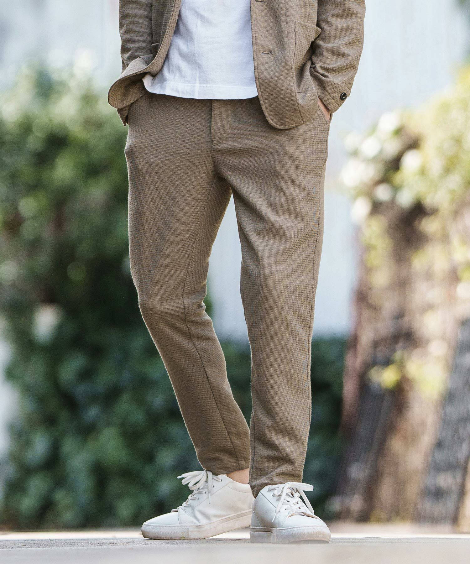 50%OFF【CAMBIO(カンビオ)】鹿の子アンクル丈パンツ | CAMBIO カンビオ