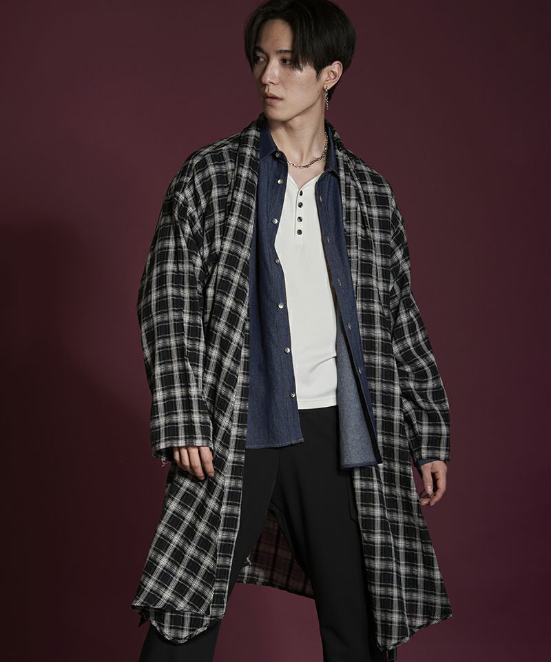 60%OFF【NO ID.(ノーアイディー)】 ﾁｪｯｸｶﾞｰｾﾞｶﾞｳﾝ(854006-740S