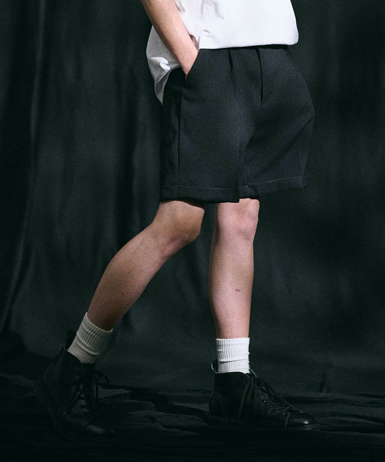 THEOREM(セオレム)】Turn up Sta-Pre Short Pants スタプレショート