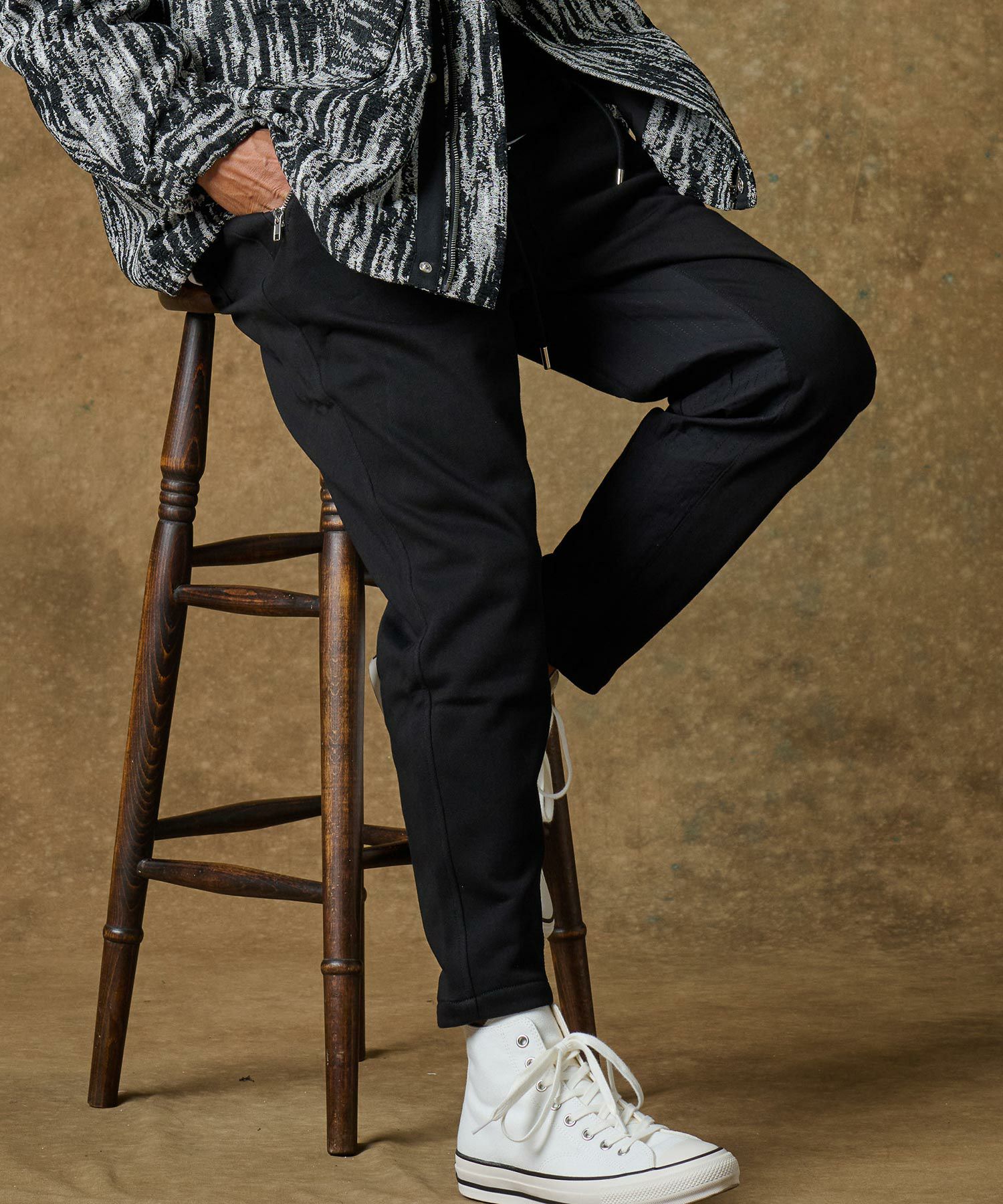 モアアバウトレス ボーダースウェットパンツ THEOREM(セオレム)】Laidback Pants スウェットパンツ(TRM24-P013S