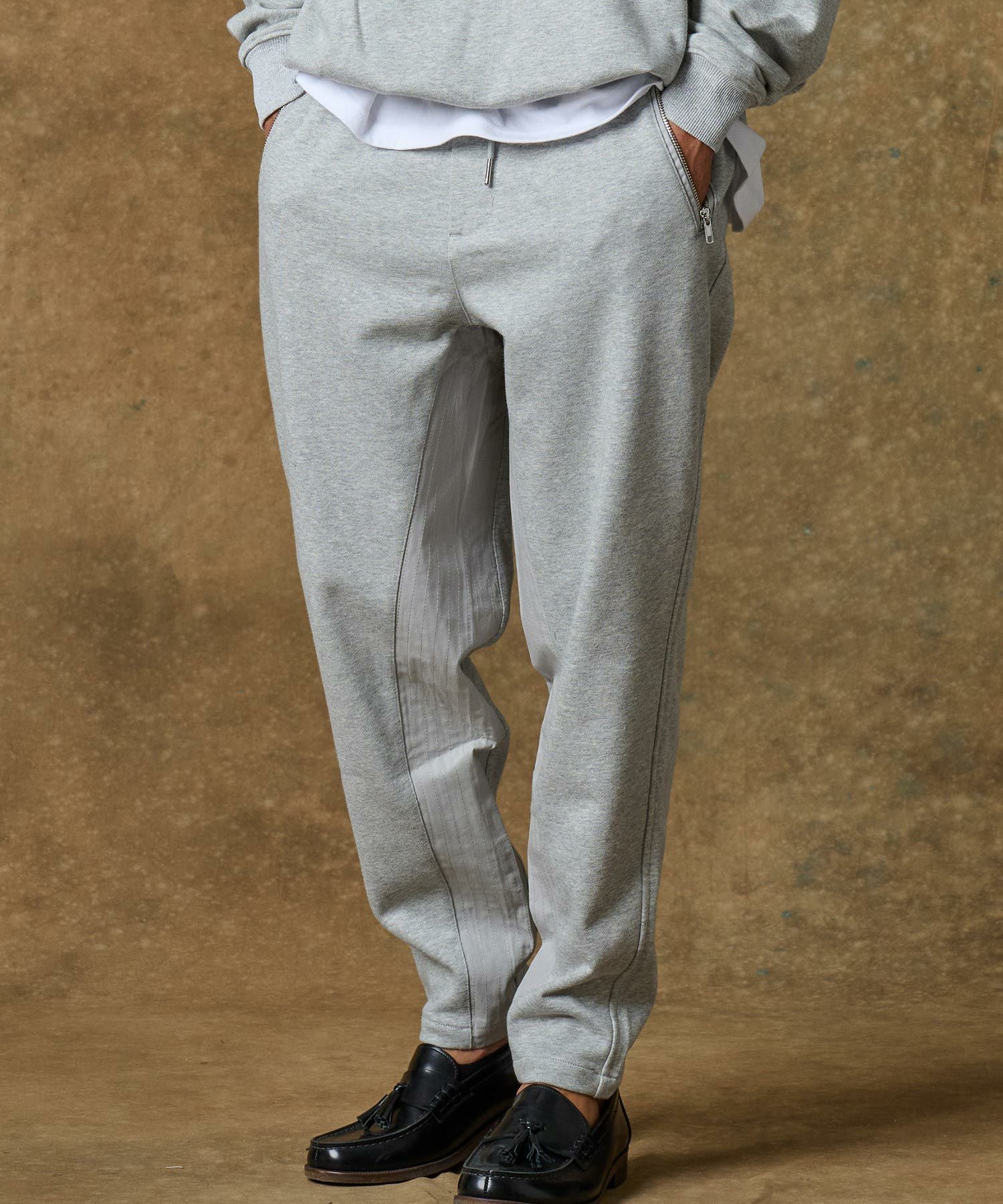 モアアバウトレス ボーダースウェットパンツ THEOREM(セオレム)】Laidback Pants スウェットパンツ(TRM24-P013S