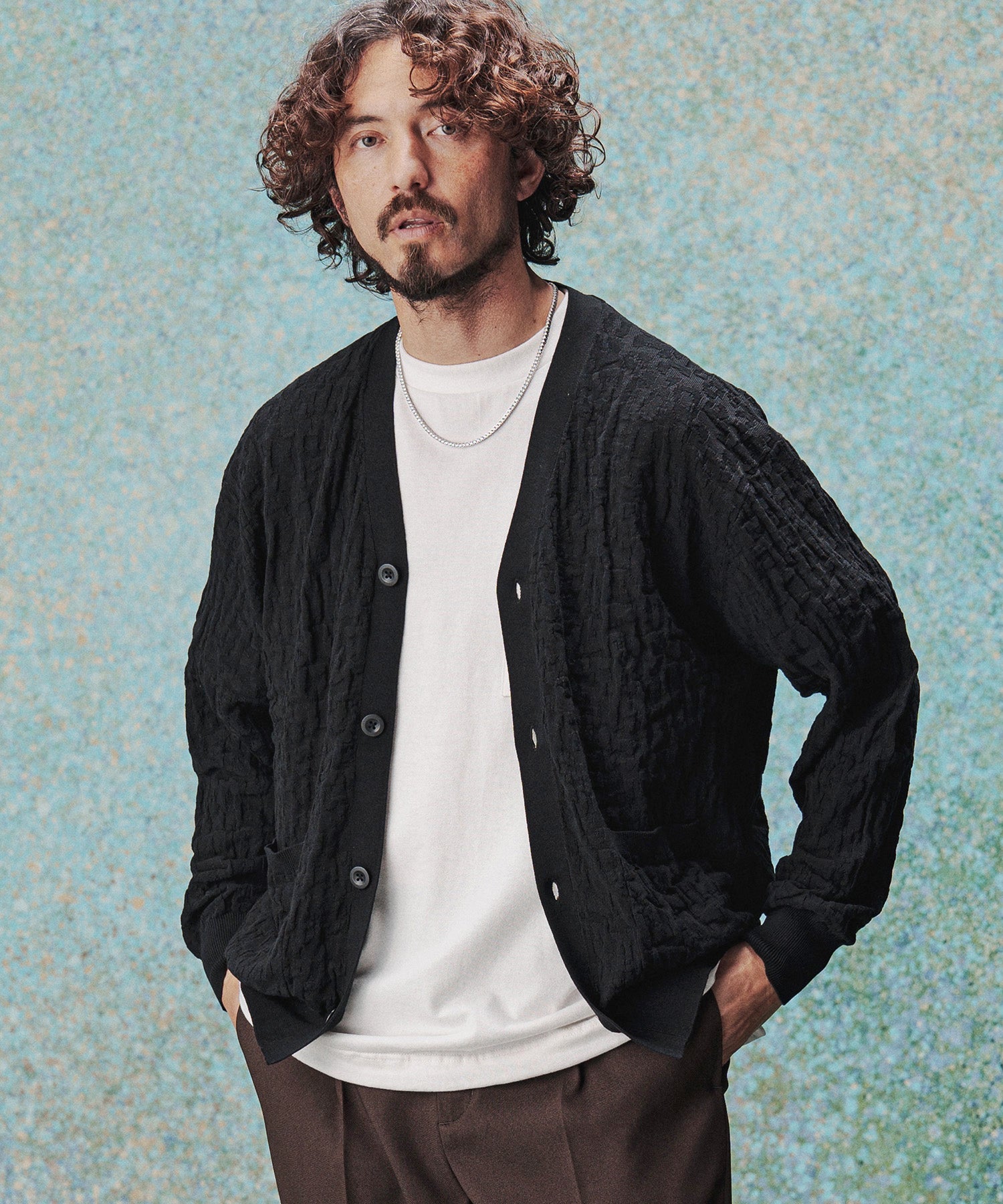 THEOREM(セオレム)】Layer of Leopard VN Cardigan カーディガン(TRM24