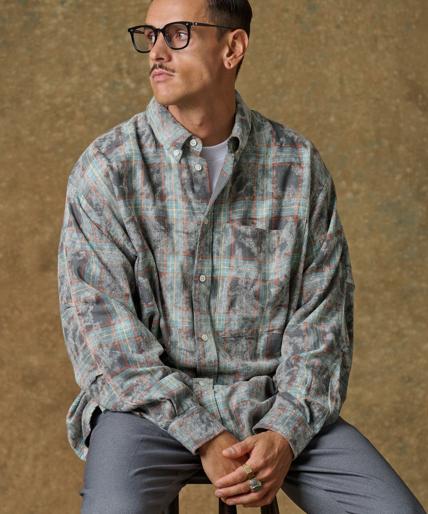 60%OFF【THEOREM(セオレム)】Processed Check Rover LS Shirt チェック