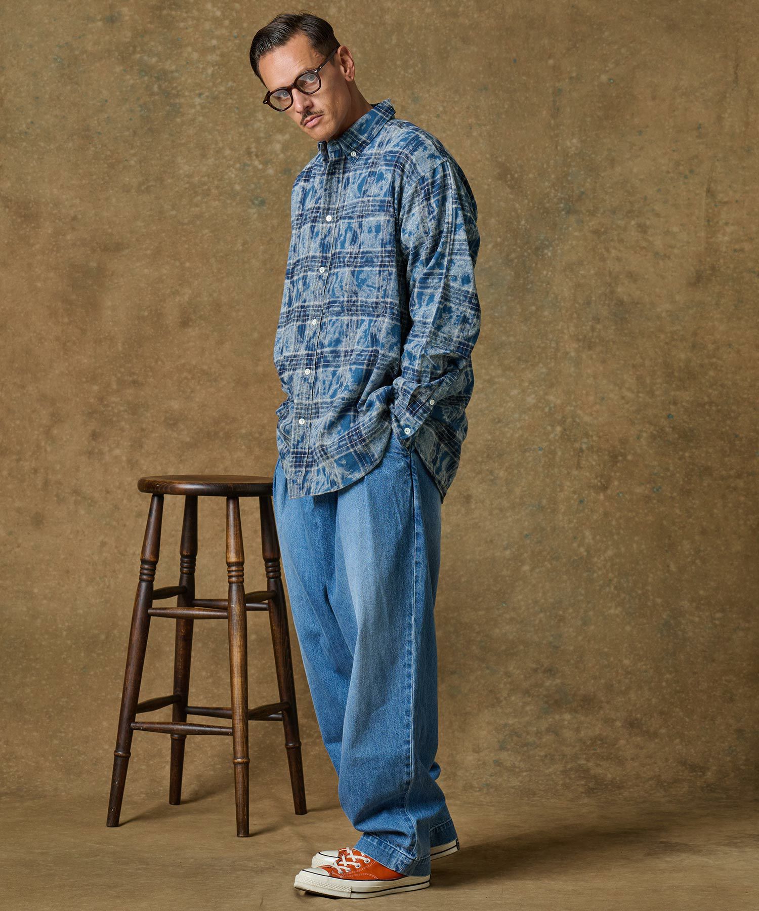 60%OFF【THEOREM(セオレム)】Processed Check Rover LS Shirt チェック