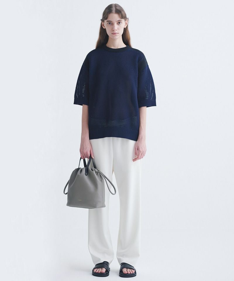 CULLNI(クルニ)】Shrink Leather Drawstring Bag ハンドバッグ(BG-039