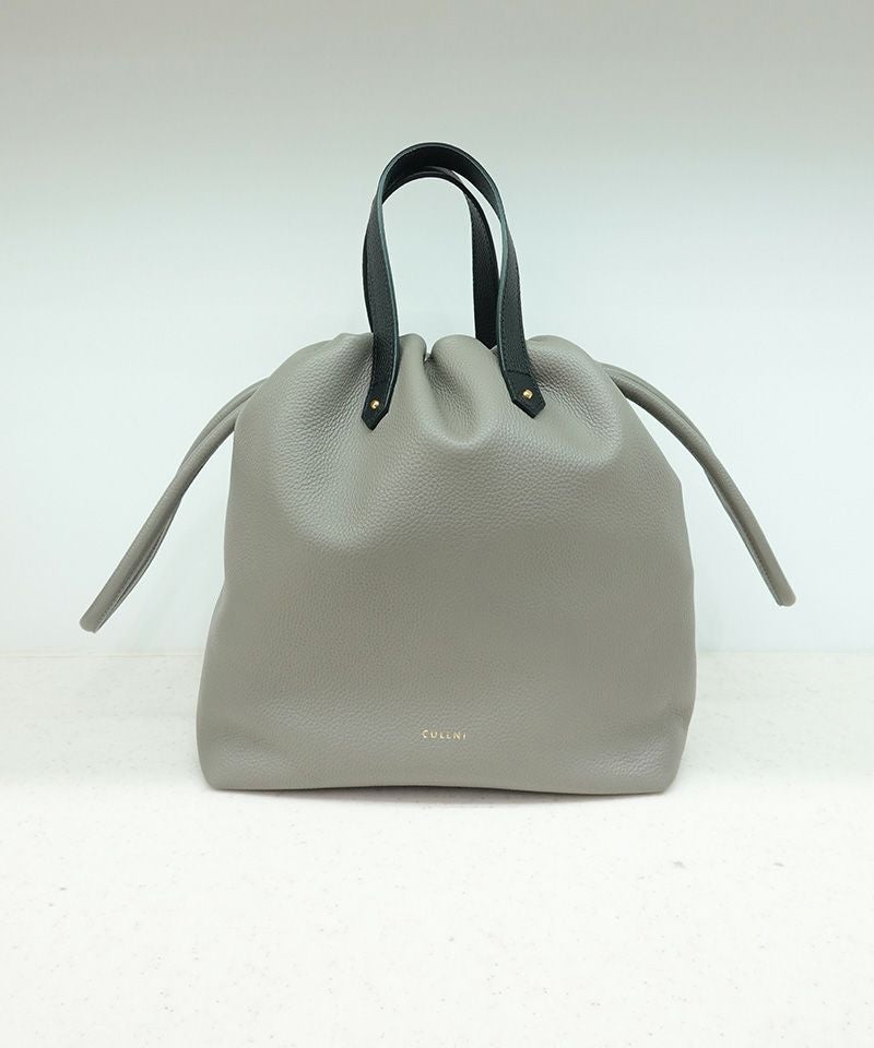 CULLNI(クルニ)】Shrink Leather Drawstring Bag ハンドバッグ(BG-039