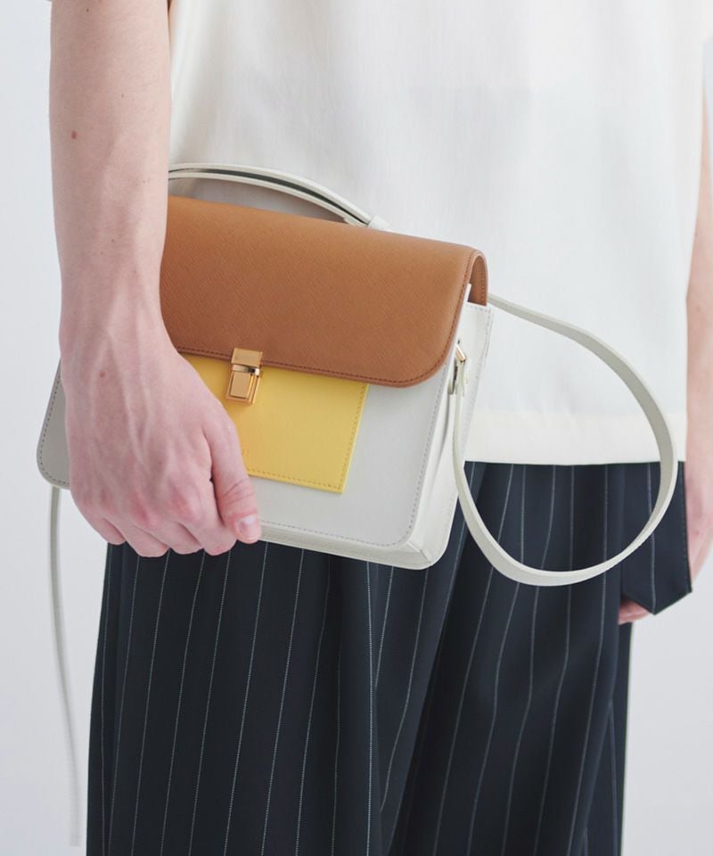 CULLNI(クルニ)】Leather Flap Shoulder Bag レザーショルダーバッグ