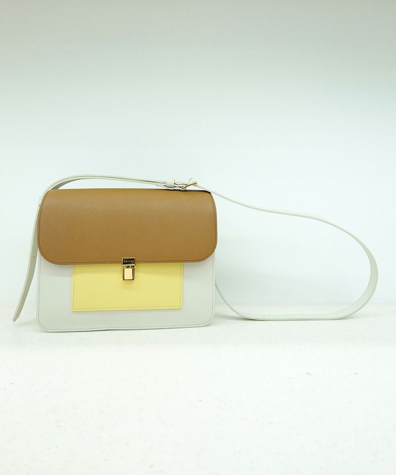 CULLNI(クルニ)】Leather Flap Shoulder Bag レザーショルダーバッグ 