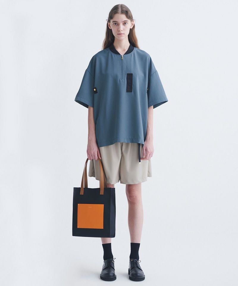 CULLNI(クルニ)】Leather Pocket Canvas Tote トートバッグ(BG-003