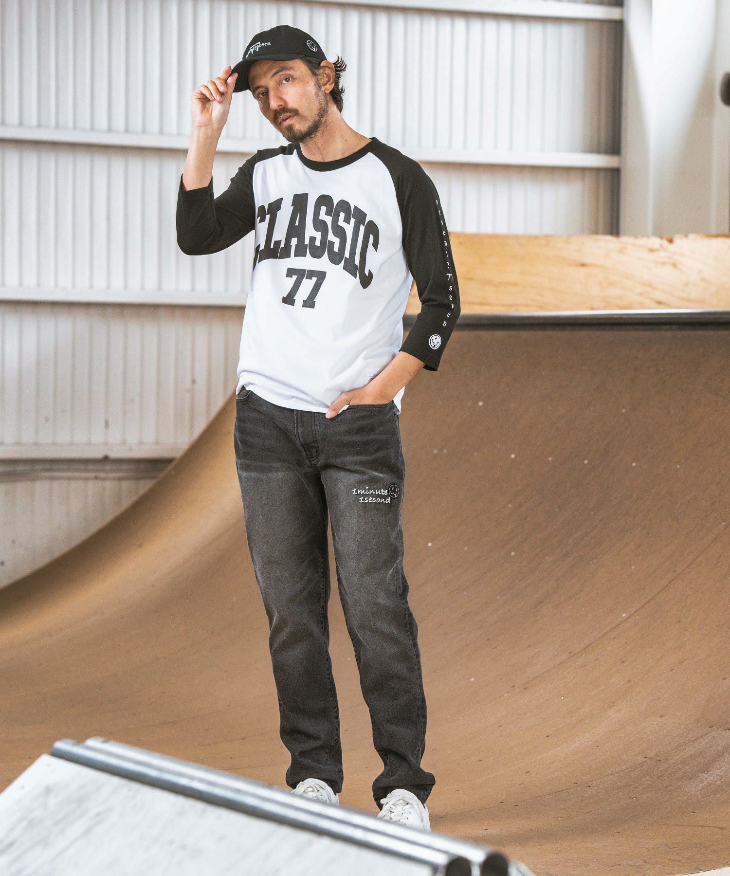 60%OFF【seventy seven(セブンティセブン)】 washed denim pants